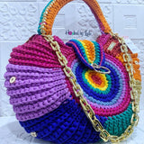 Multicolored 'Fola' XXXL Bag (16" x 6")