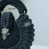 'Fola' Spikes in Black/Glitter black Mix
