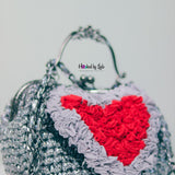 ‘Lade’ SHADOWED HEART Custom Party clutch