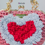 ‘Lade’ RED HEART Custom Party clutch