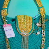 'Fola' XXXL in Goldish Tiffany Green