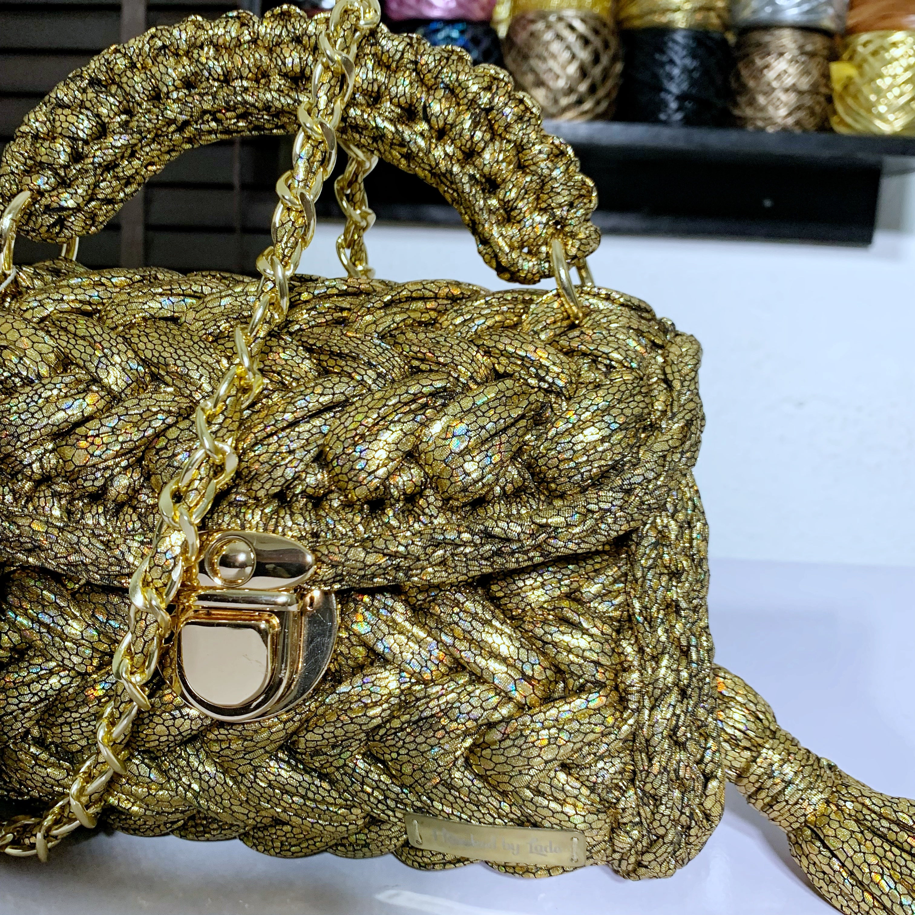 Snake Crochet Bag | Snake Print Crochet Bag | Hooked by Lade
