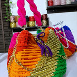 Crochet Bucket Bag | Multicolor Bucket Bag | Hooked by Lade