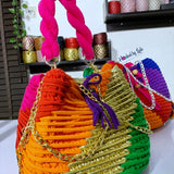 Crochet Bucket Bag | Multicolor Bucket Bag | Hooked by Lade