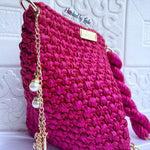 Pyramid Crochet Bag | Pink Crochet Bag | Hooked by Lade