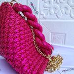 Pyramid Crochet Bag | Pink Crochet Bag | Hooked by Lade