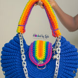 'Fola' XXXL in Royal Blue-Rainbow