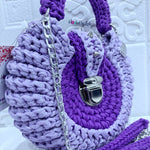 Purple Crochet Bag | Lavender Crochet Bag | Hooked by Lade