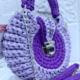 Purple Crochet Bag | Lavender Crochet Bag | Hooked by Lade